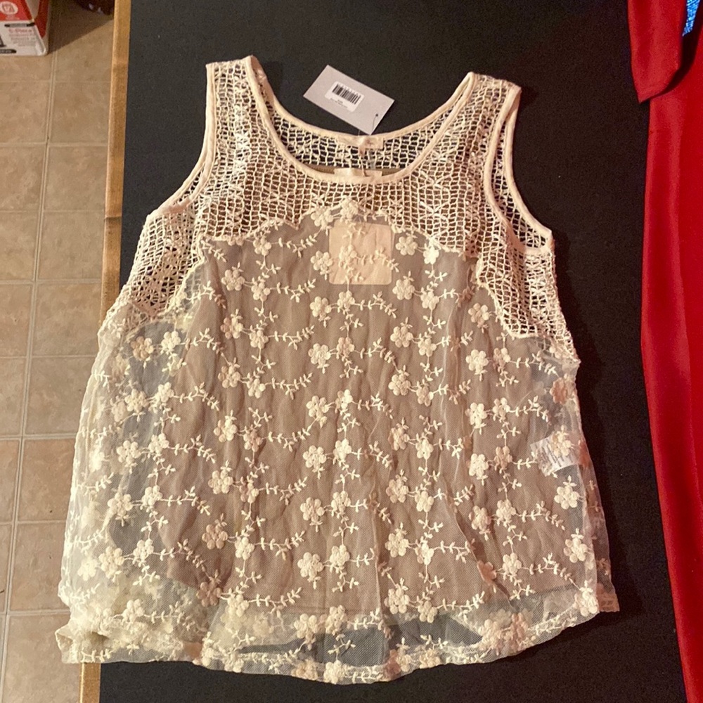 Ryu Boho Lace Double Layer Tank